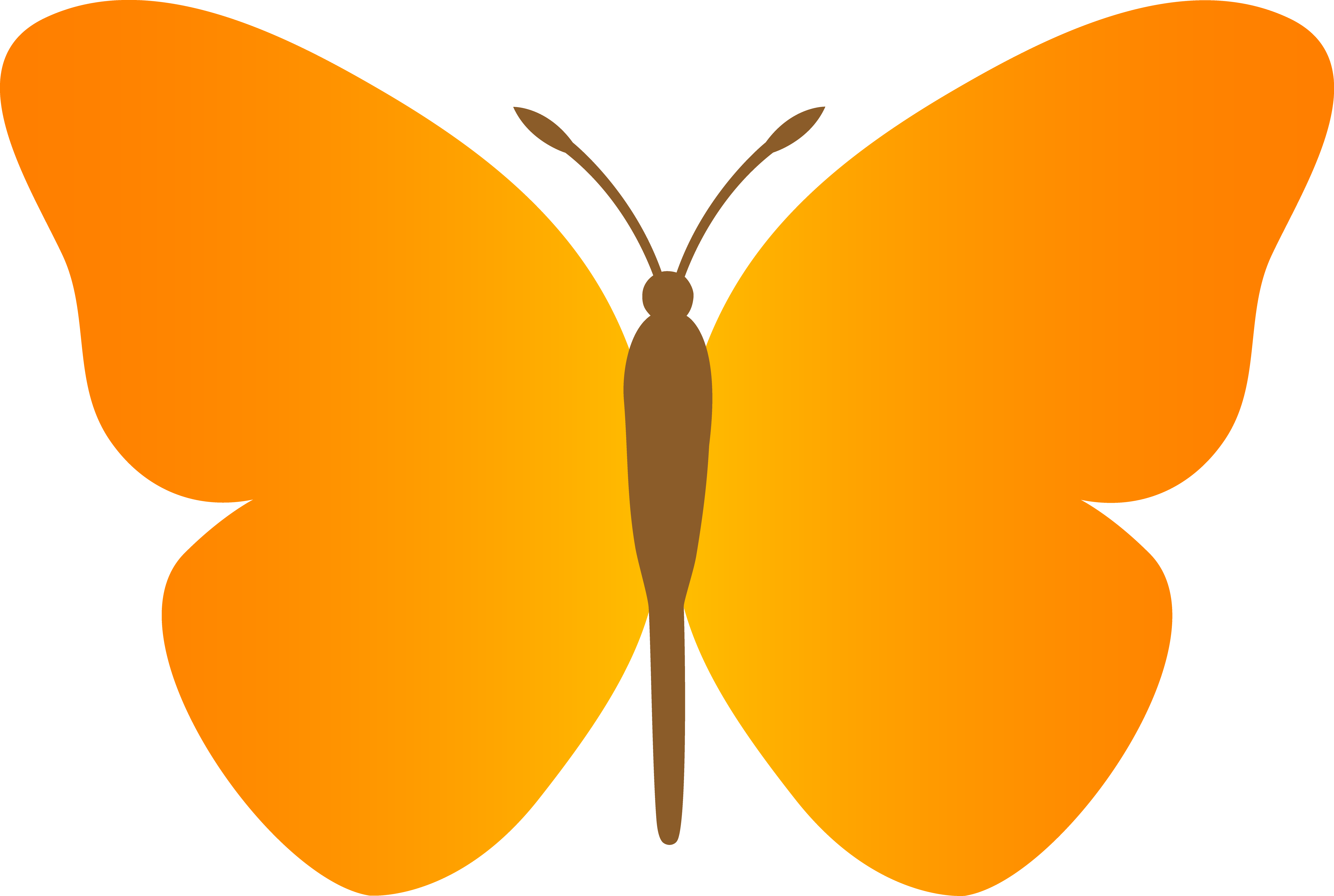 Free cartoon butterfly clipart