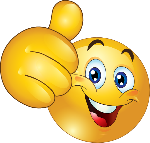 Thumbs up smiley clipart