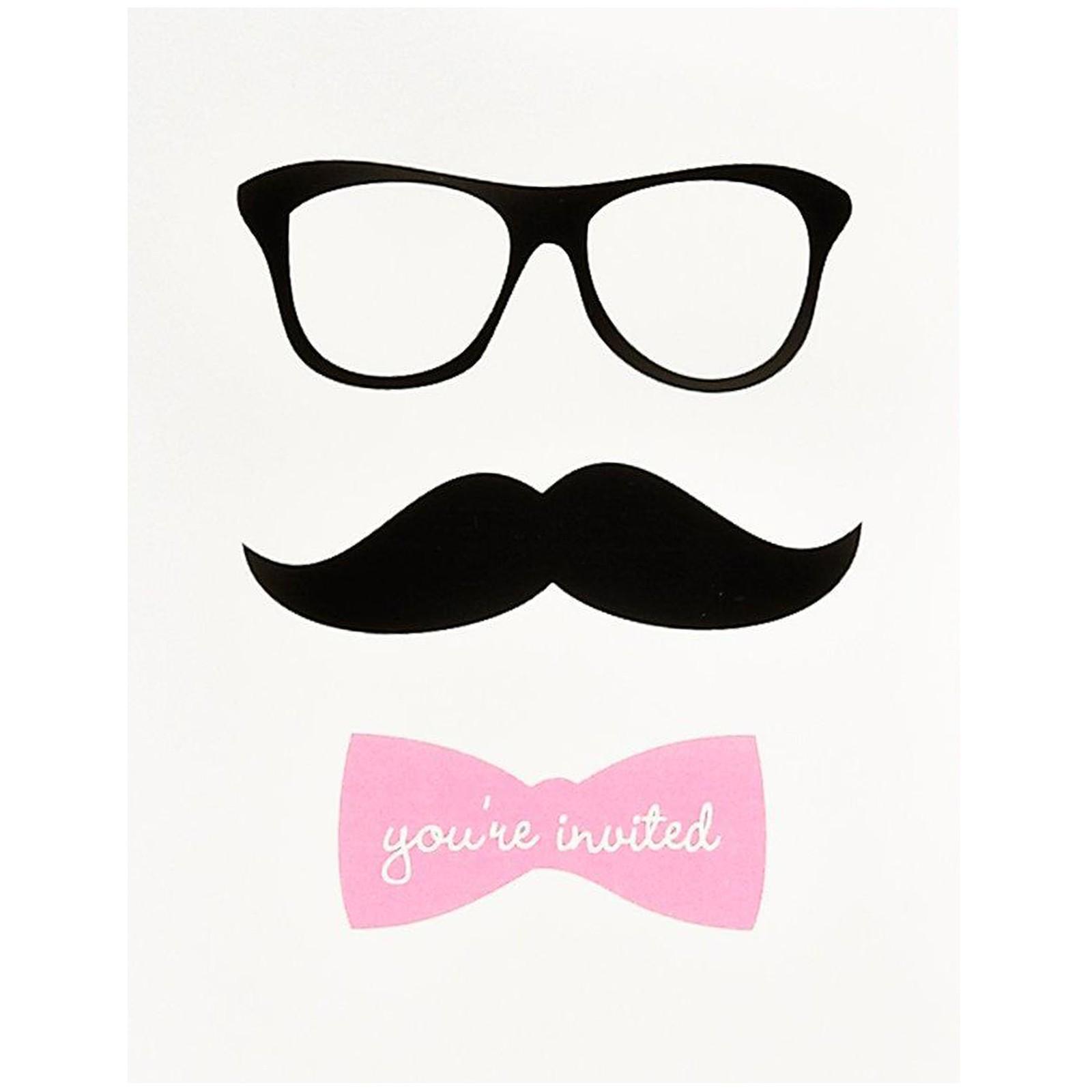 Pink Mustache Party Supplies | BirthdayExpress.com