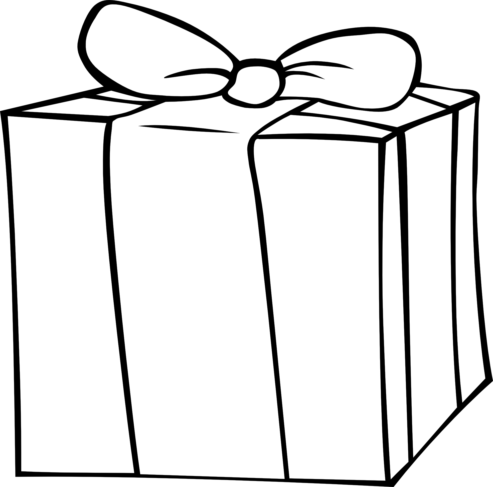 Gift Clipart Black And White - Free Clipart Images