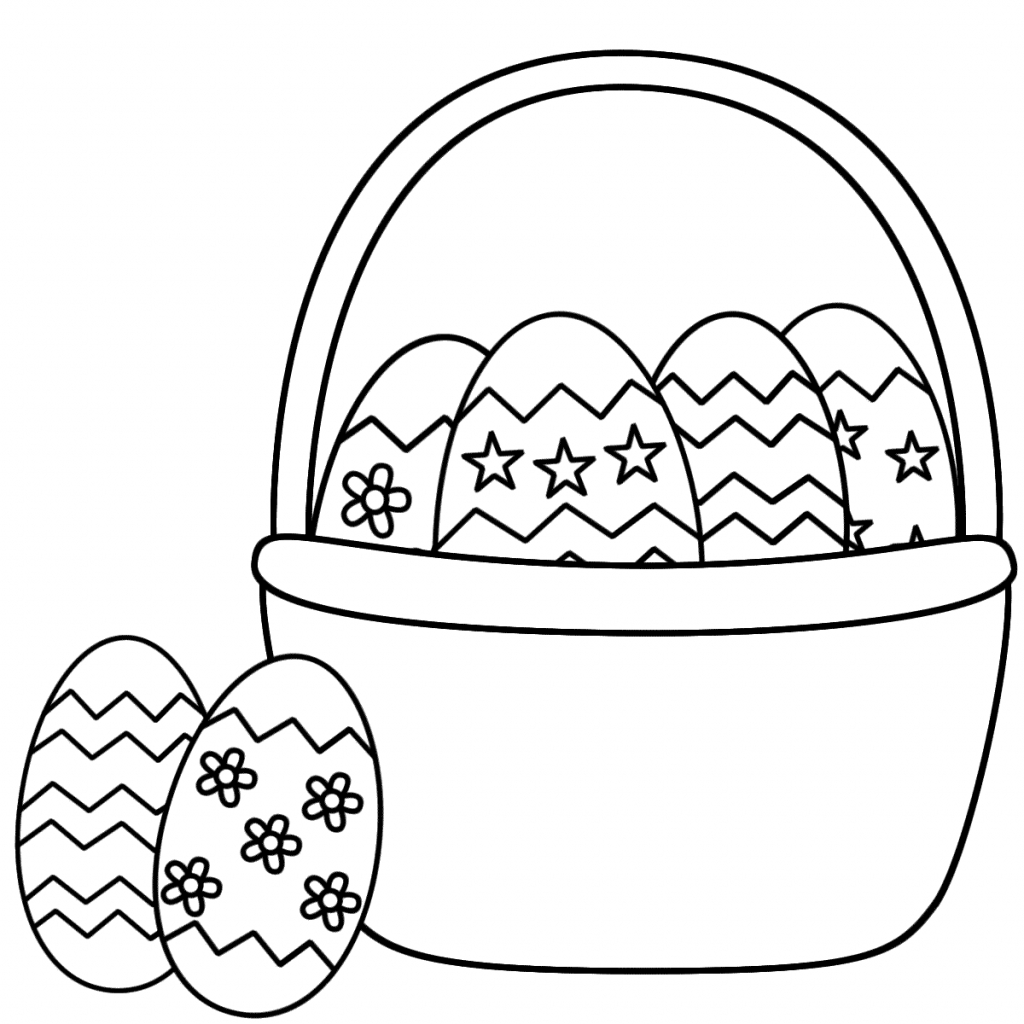 Easter Basket Drawing - Drawing Art Gallery