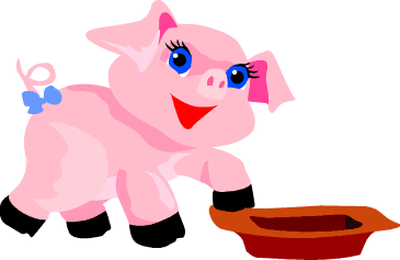 Baby pig clip art also swine clipart of a adorable big head pink ...