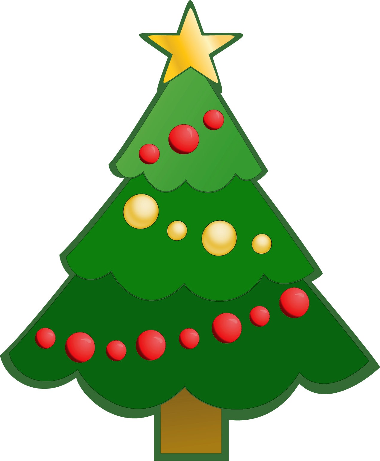 Christmas Tree With Presents Clip Art ClipArt Best