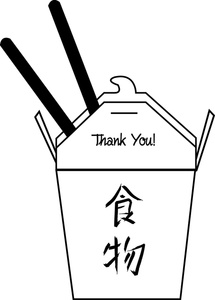 Chinese Take Out Box Clipart