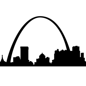 Saint Louis, Missouri SKYLINE DECAL (Wall Decor) Saint Louis ...