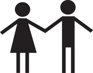 Man woman hand holding clipart