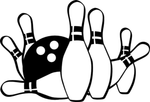 Bowling strike clip art