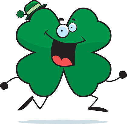 Cartoon Of A Three Leaf Clover Clip Art, Vector Images ...