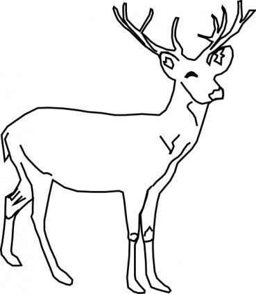 Deer clip art vector