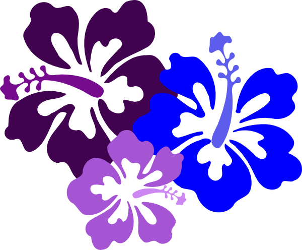 Clip Art Flower Bright Hawaiian Clipart