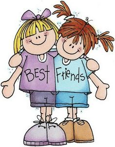 Clip Art Girl Best Friends Clipart