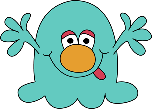 Monster cartoon clipart