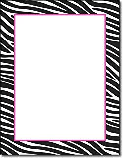 Amazon.com : Full Leopard Print with Border Stationery Letter ...