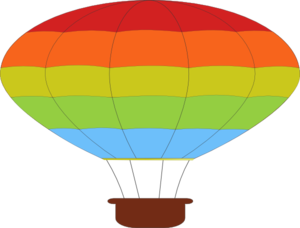 Hot Air Balloon Stencil Clip Art - vector clip art ...