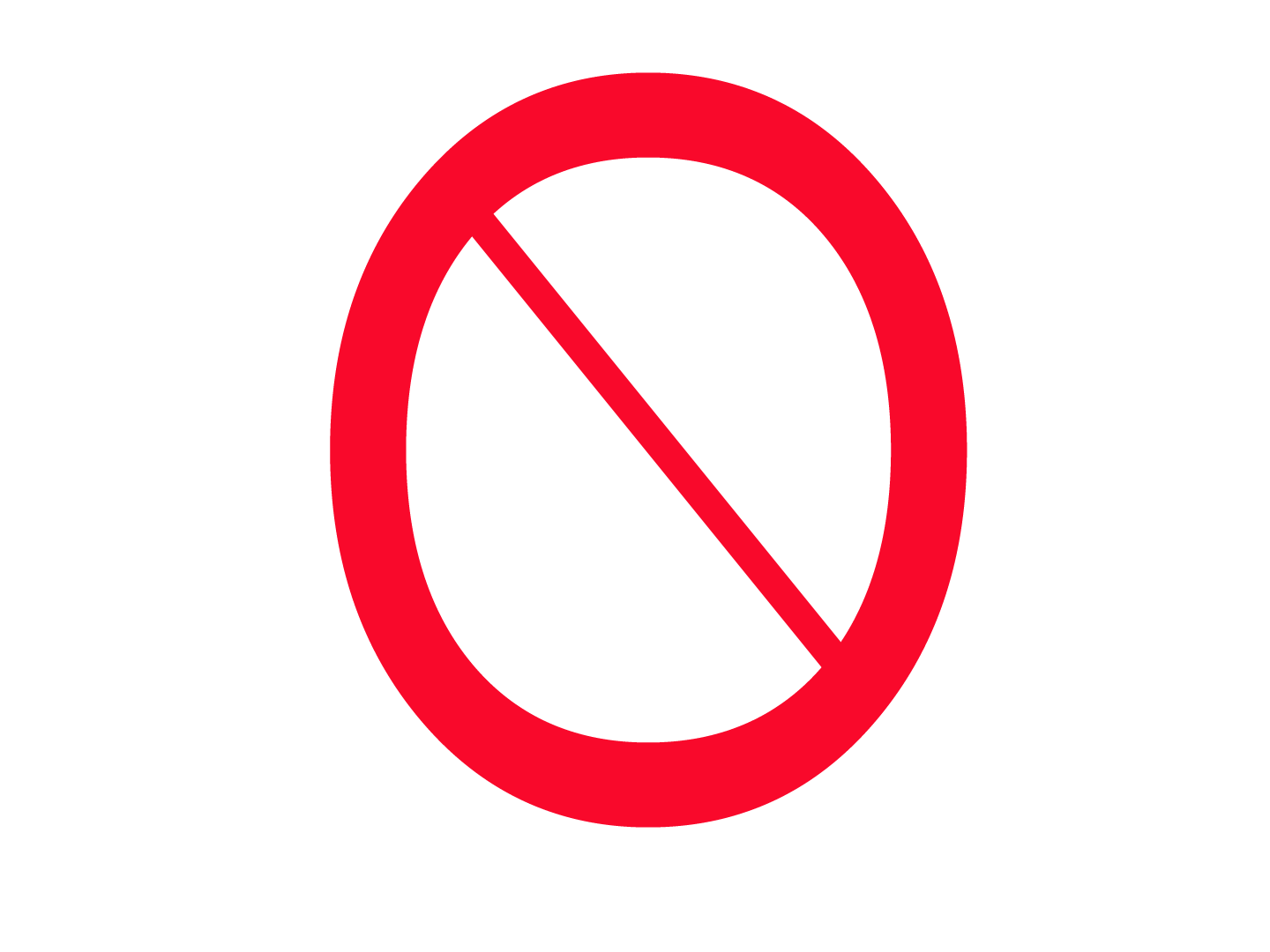 Clipart universal no sign