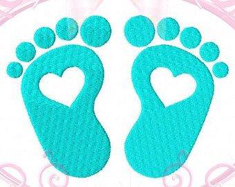 Baby footprint | Etsy