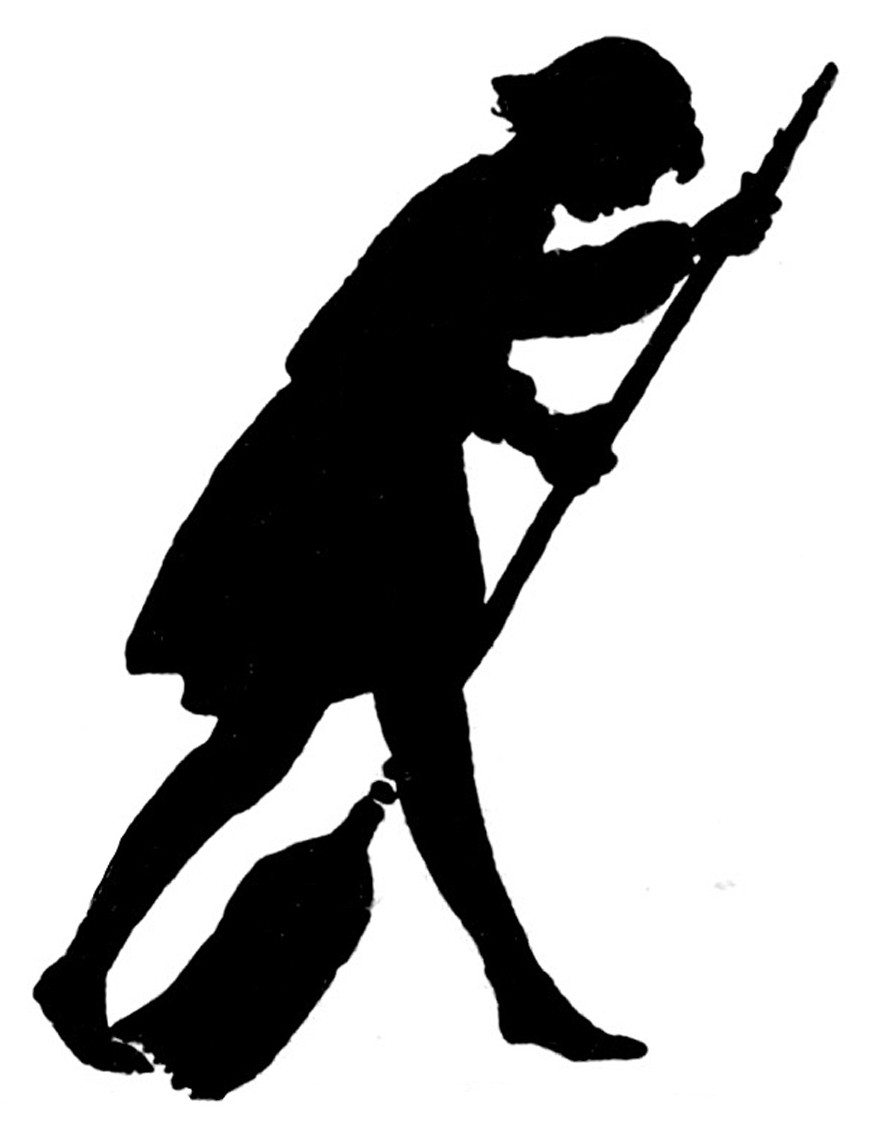 woman baking silhouette