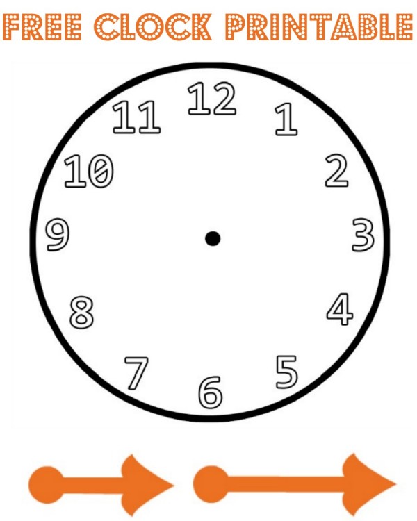 Clock Pictures Printable