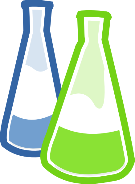 Chemistry Lab Flasks Clip Art - vector clip art ...