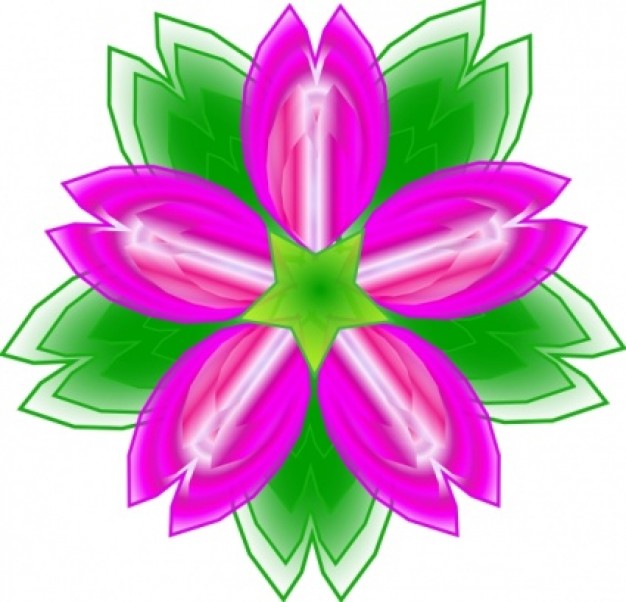 Five Petalled Flower clip art | Download free Vector