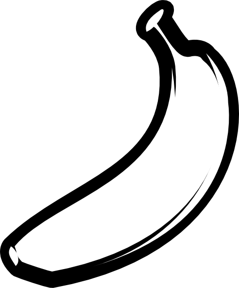 Outline3 Banana - ClipArt Best