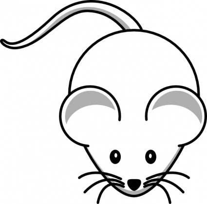 Simple Cartoon Mouse clip art - Download free Animal vectors