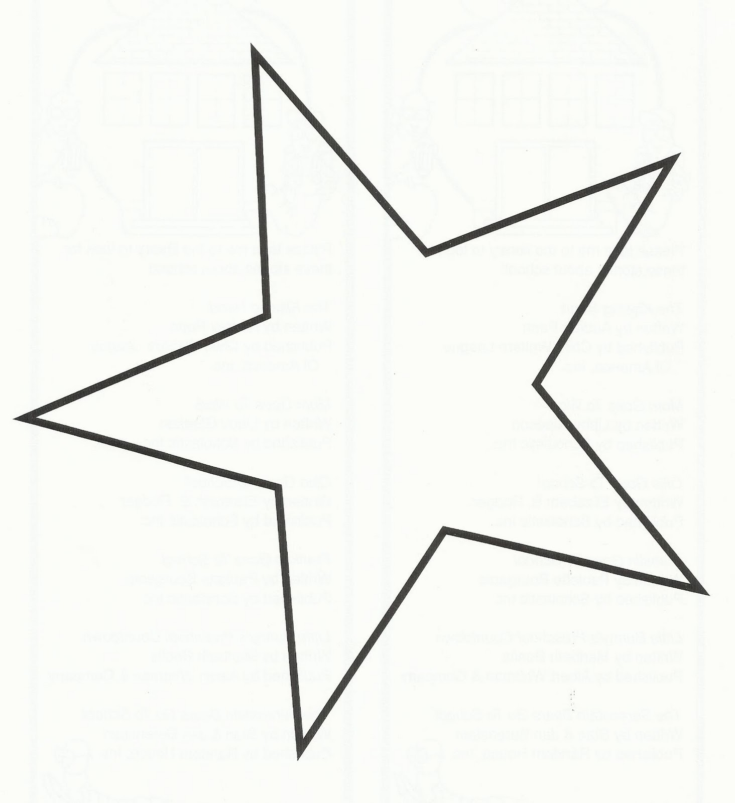 Images For > 5 Point Star Outline