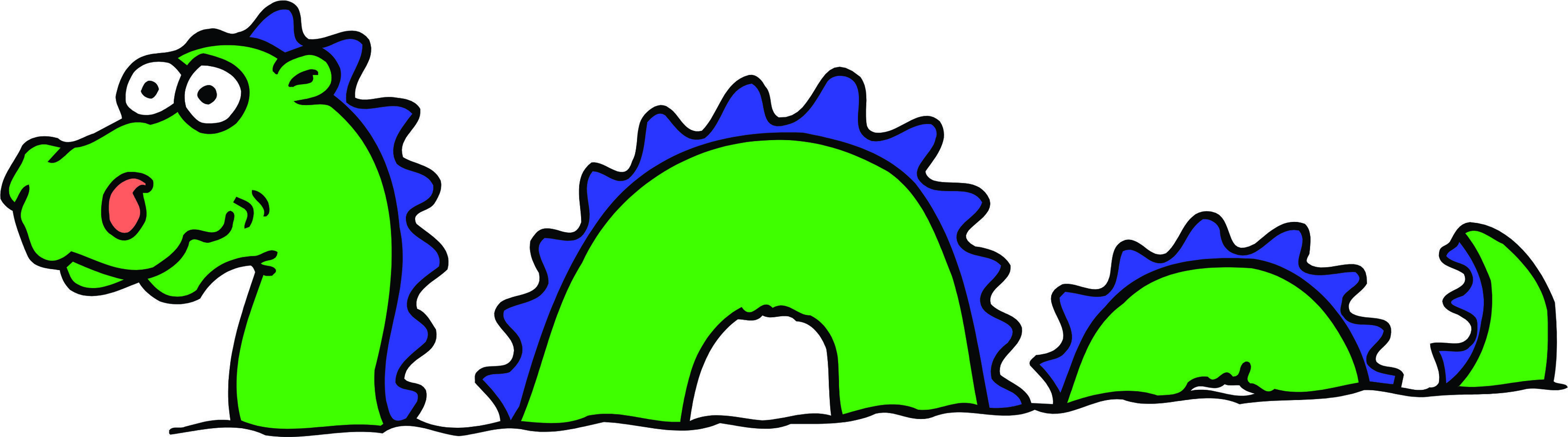 Loch Ness Monster Cartoon Clipart - Free to use Clip Art Resource