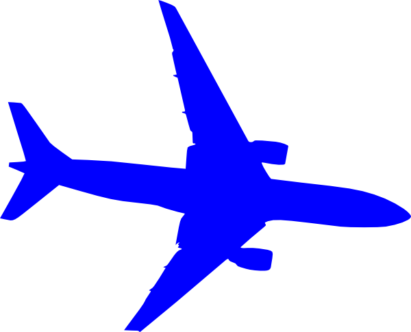 Blue Plane Clip Art - vector clip art online, royalty ...