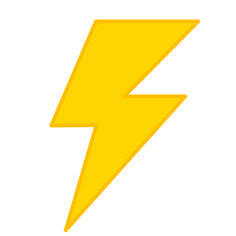 Cartoon Lightning Bolt Clipart