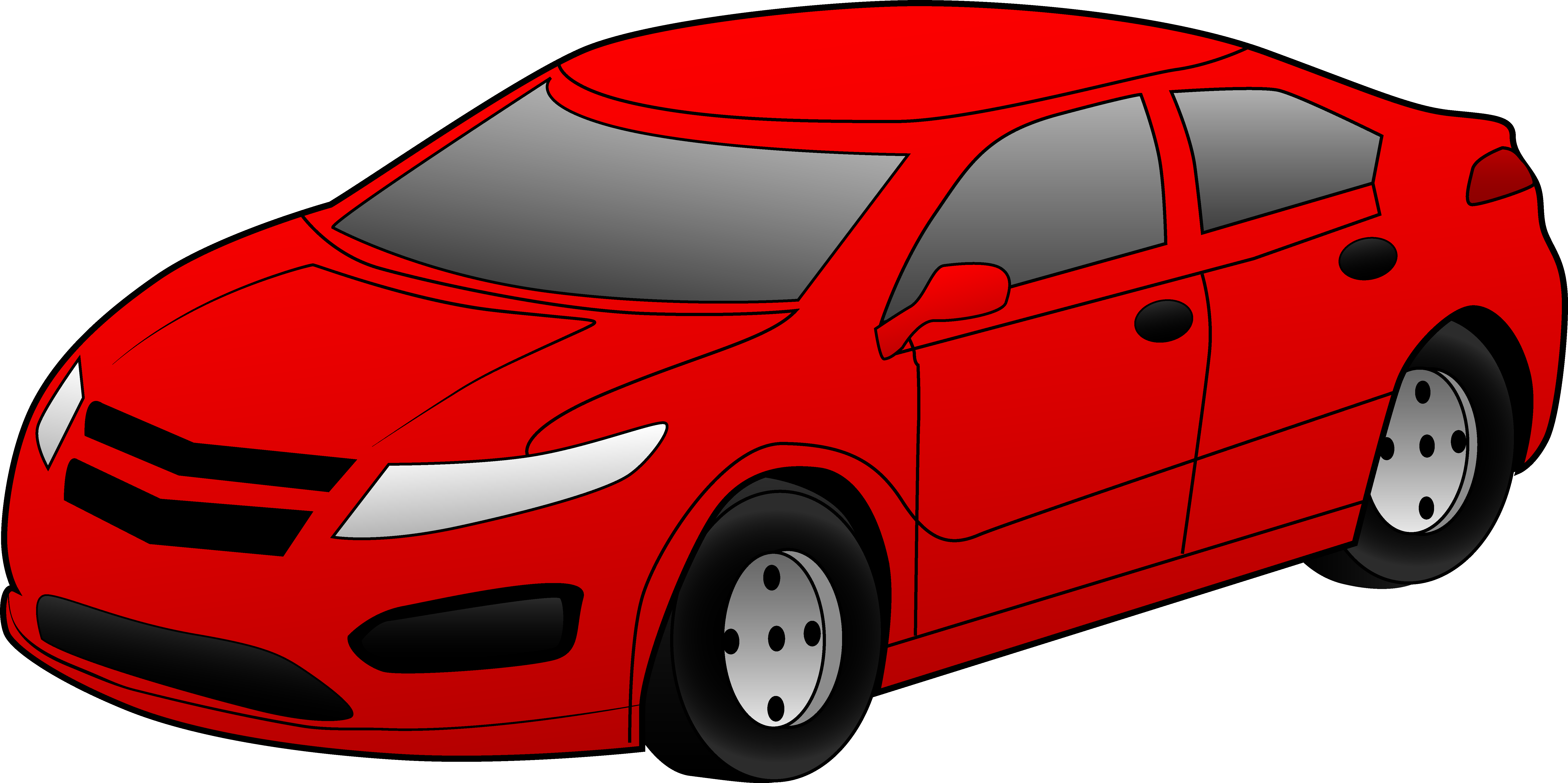 Car clipart red drawing