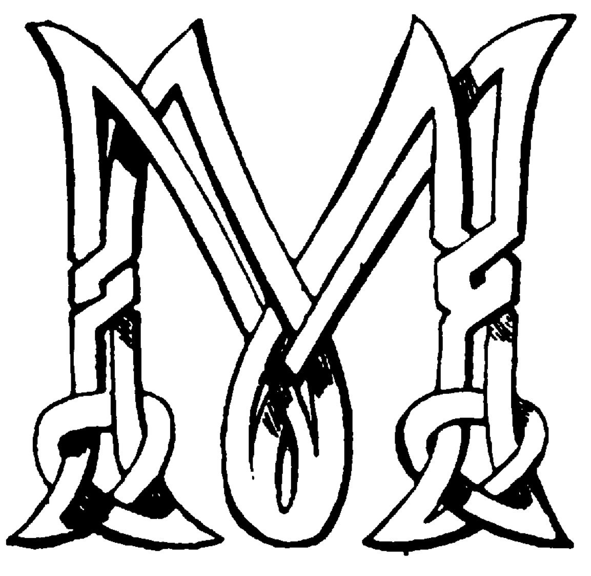 pictures of celtic monograms m | VintageFeedsacks: January 2012 ...
