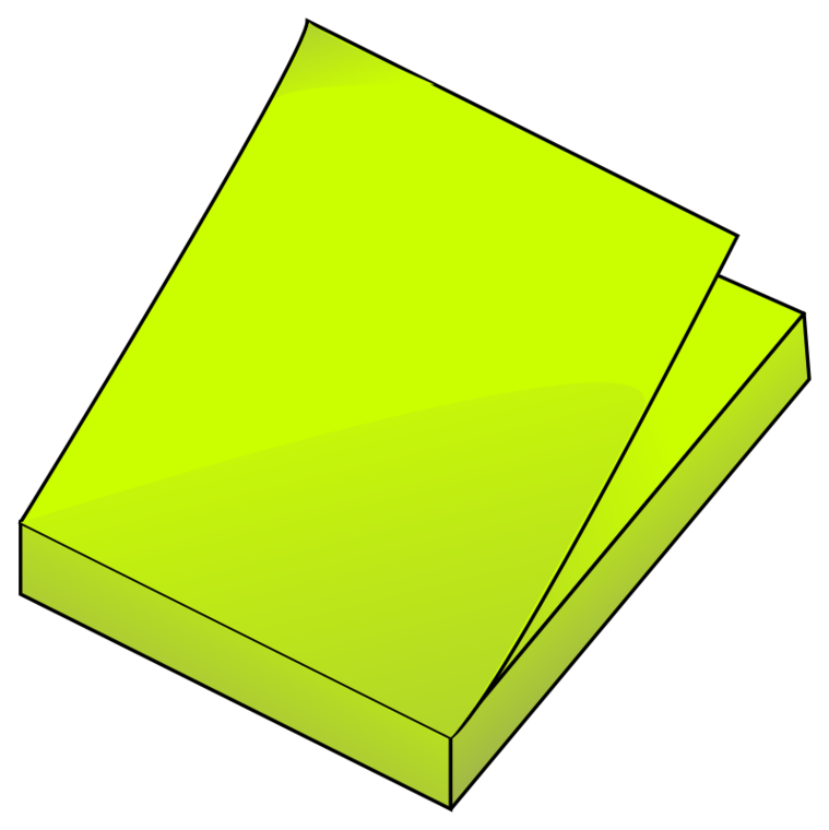 Yellow Post It Png Clipart - Free to use Clip Art Resource