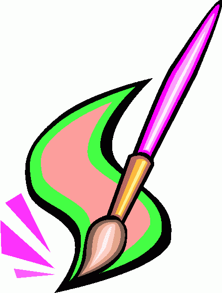 Clipart artist brush