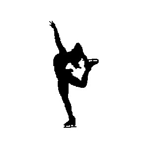 Figure skate clip art