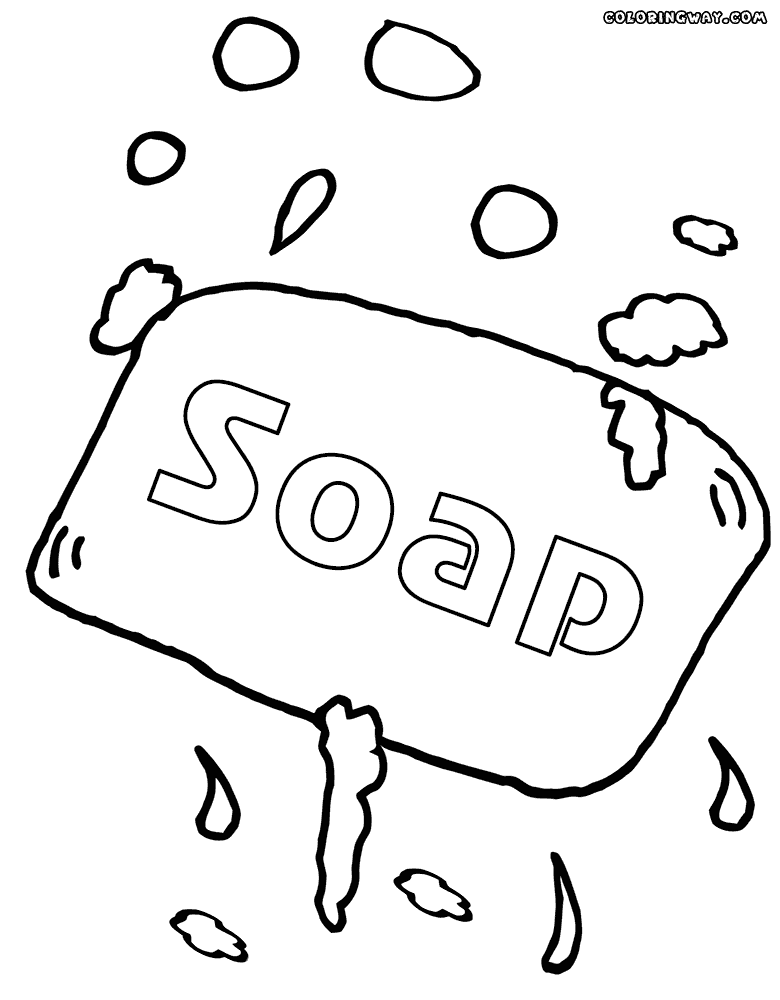 Soap coloring pages | Coloring pages to download and print