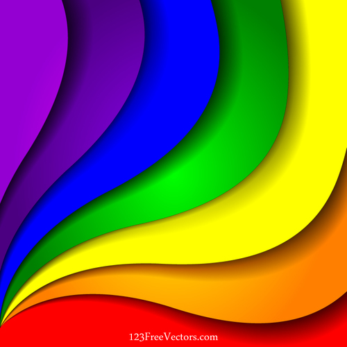 Colorful Rainbow Background Illustration | Public domain vectors