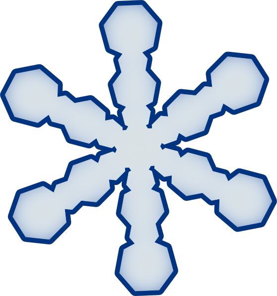 Simple snowflake clipart