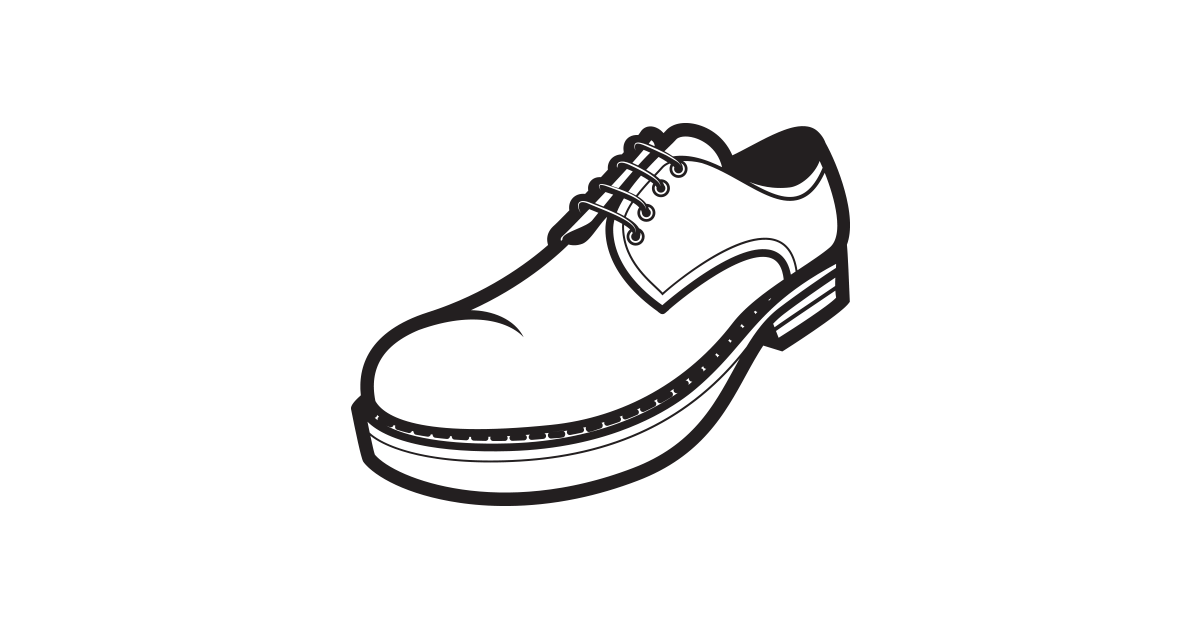 Black and White Man Shoe – Free Vector and PNG | The Graphic Cave