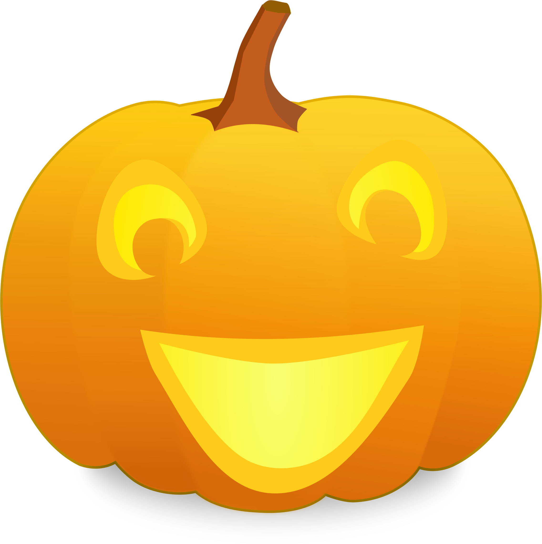 Clipart - Jack-O-Lantern Pumpkin