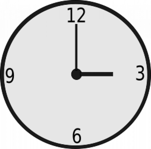 Analog clock without numbers in cartoon style Vector | Free Download