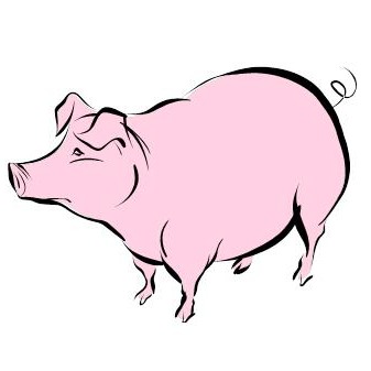 Pink Pig Cartoon - ClipArt Best