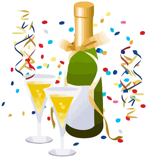 Birthday toast clipart