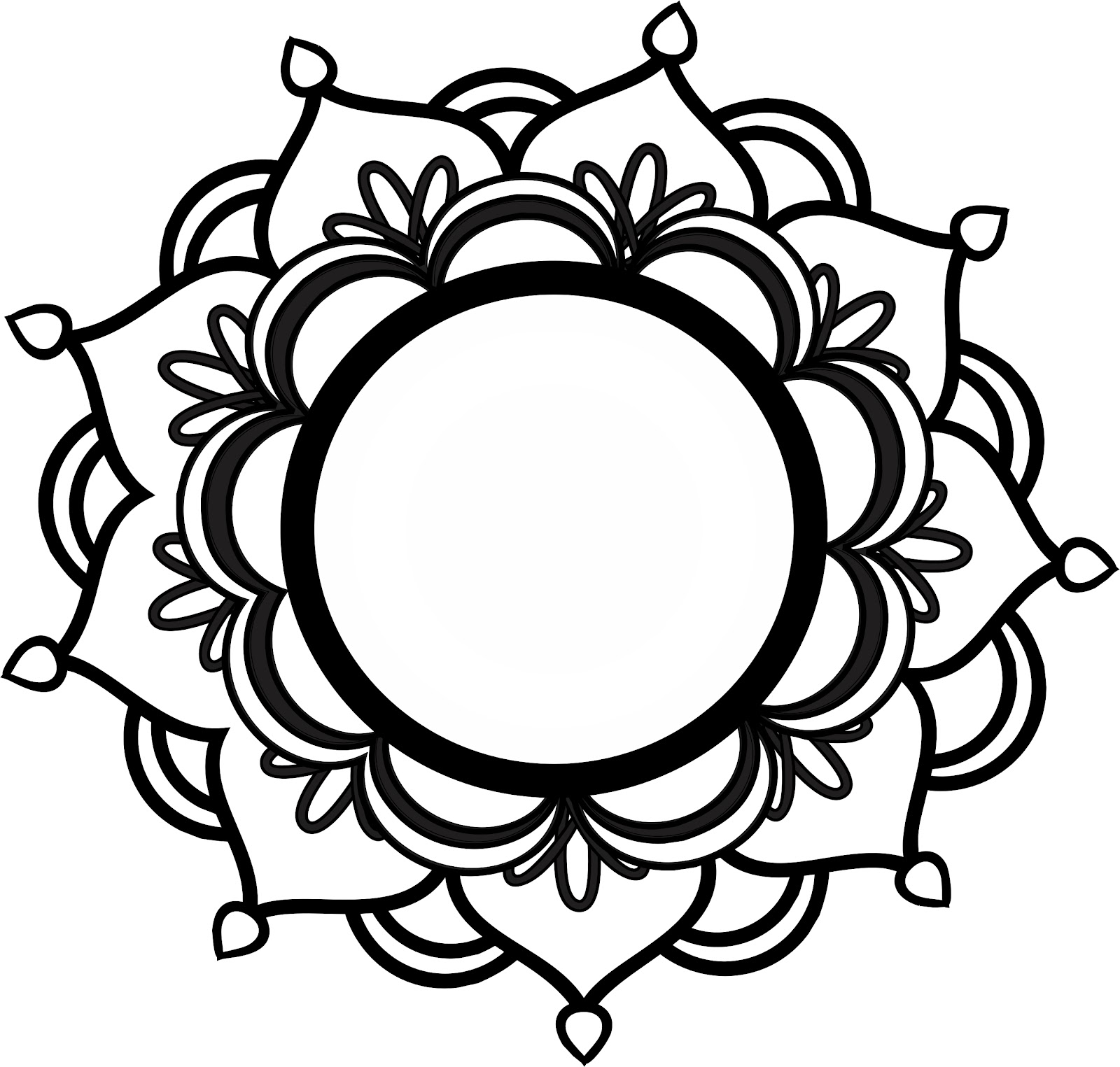Lotus Outline | Free Download Clip Art | Free Clip Art | on ...