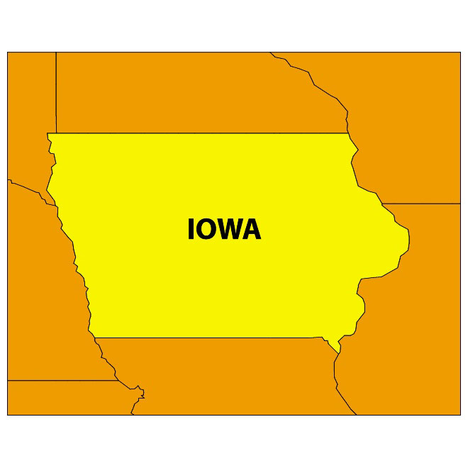 IOWA VECTOR MAP - Download at Vectorportal