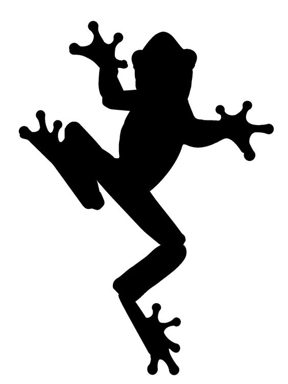 Silhouette, Frogs and People