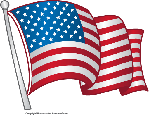 Free us flag clip art