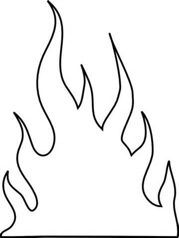 Coloring Pages Of Fire Flames - Google Twit