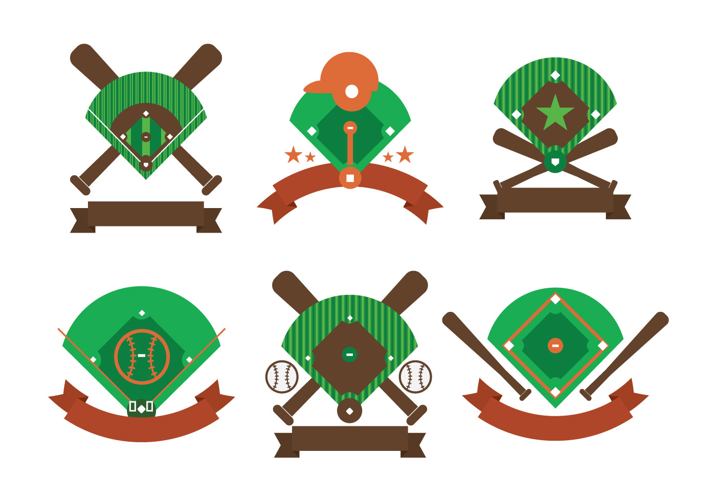 Free Baseball Diamond Vector - Download Free Vector Art, Stock ...