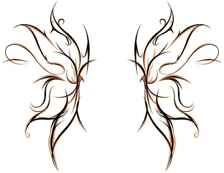 DeviantArt: More Like Tribal Butterfly Wings by tribal-tattoos